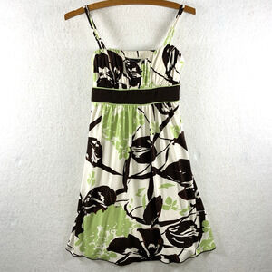 Vintage Womens Y2K Babydoll Floral‎ Dress Sz M Retro Fairy HOCO Event Stretch